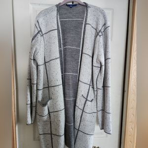 Apt. 9 Gray Plaid Women's Cardigan